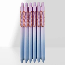 Fengtaiyuan Zi05, Stylish Gradient Color Pen, Black Ink, 0.5mm Extra Fine, Gel Ink Rollerball Pens, Writting Smooth, Rubber Spray (Zi05)