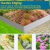 MTART Metal Garden Edging for Landscaping, Sturdy Corrugated Edging Border