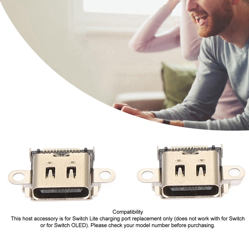 Charging Port Replacement USB C Dock Connector Socket for Switch