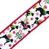 RUSPEPA Christmas Wired Ribbon - Dog with Gift Box, Ribbon