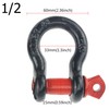 Anti-Rust 1/2" D Ring Bow Shackle Isolator 2 Pk Unbreakable