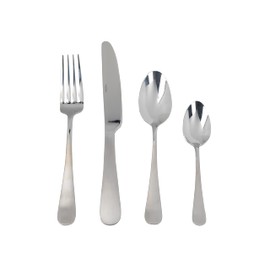 MIKASA Satin Symmetry Cutlery Set, Stainless Steel, 16 Pieces, Service for 4