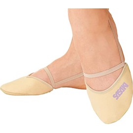 SASAKI Rhythmic Gymnastics, Junior to Adult Sizes, Washable, Half Shoes, Insole: Antibacterial, Odor Resistant, Beige, BE L 157