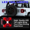 LED Tail Lights Assembly For 2007-2018 Jeep Wrangler JK JKU