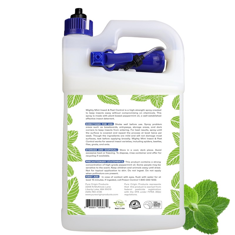 Mighty Mint Gallon (128 oz) Insect and Pest Repellent Peppermint