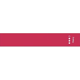 Resistance Exercise Loop Band Perfect for Yoga, Pilates, Gym, Fitness + More (1x Red - Heavy Band)