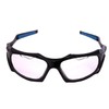 Python Full Framed (Clear Lense/Black Frame) Racquetball Eye Protection (Pickleball,