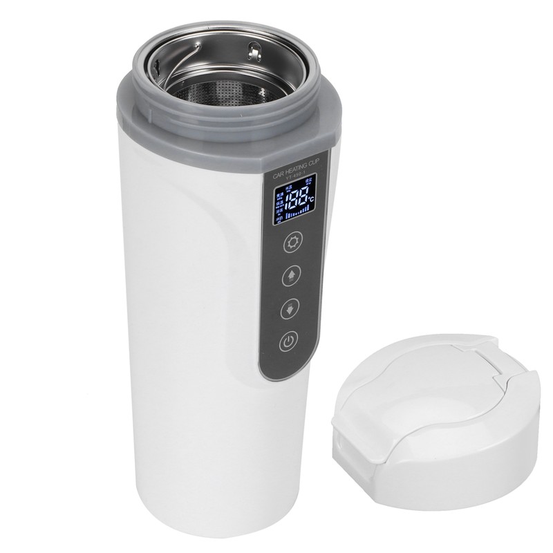 450ml Vacuum Cup Digital Insulated Water Bottle Car Heating Cup