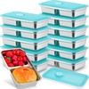 Teenyyou 12 Pcs Stainless Steel Bento Box 30 oz Metal