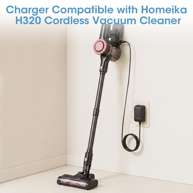 26.5V Cordless Vacuum Cleaner Charger Compatible with Homeika H 320