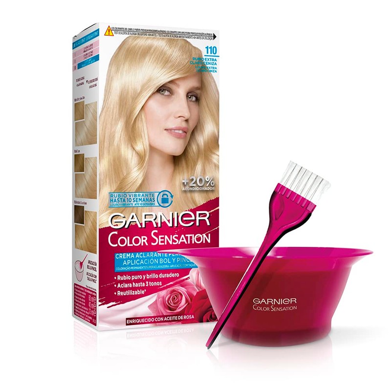 Garnier Garnier Color Sensation Haarfärbe-Set, lebendig und langlebig, vollständige Grauabdeckung,