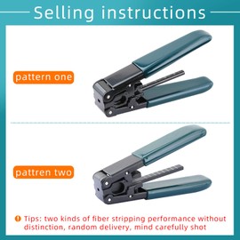 Optic Fiber Cable Cutter Stripper Scissors for Fiber Optic Kevlar Shears with Double Hole Pliers
