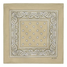 Laciteinterdite Set of 3 Paisley Bandanas for Men and Women, 57 x 57 cm One Size beige