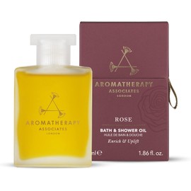 Aromatherapy Associates Bath and Shower Oil, Luxury Spa, Natural Bath, Bath Oil, Vegan, Cruelty Free, Environment Friendly (55 ml (Pack of 1), Rose Bath & Shower Oil)