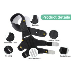 Lyderpet Dog Knee Brace for Torn ACL Hind Leg, ACL Brace for Dogs Rear Leg, with Side Stabilizers Strong Support to Reduce Joint Pain and Muscle Sore for Back Leg