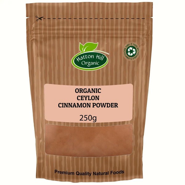 Organic Ceylon Cinnamon Powder 250g by Hatton Hill Organic |
