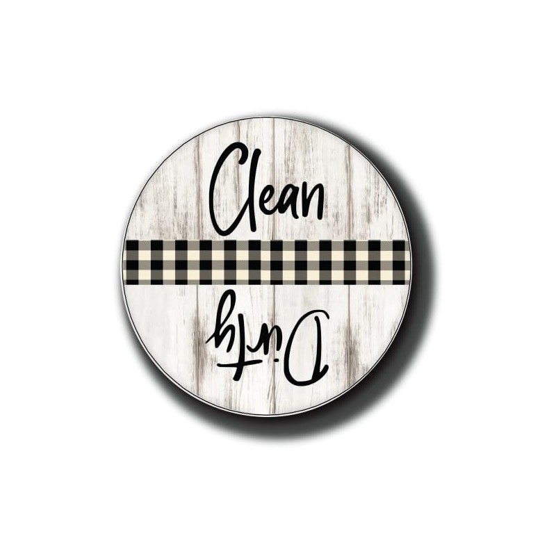 Dishwasher Magnet Clean Dirty Sign Indicator, Trendy Universal Flip Kitchen