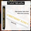 SKJIAYEE 7 Pcs Birthday King Sash and Birthday Squad Sashes