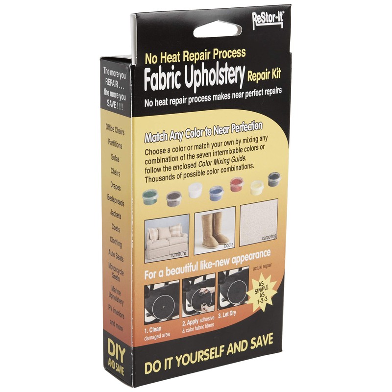 Master Manufacturing ReStor-It No Heat Fabric Upholstery Repair Kit, Restores