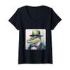 Womens Alligator With A Detective Hat. Sleuth Reptile In Hat