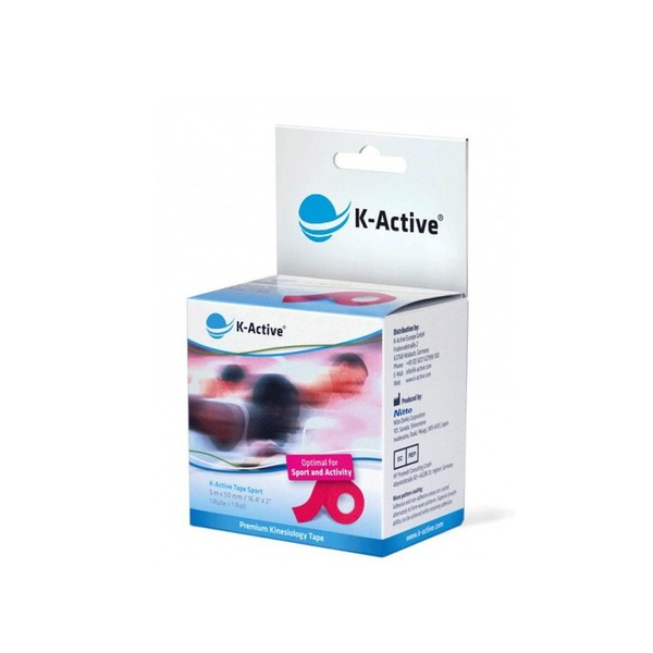 K-Active Kinesiology Tape Sport Red 50 mm x 5 m