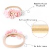 PYRUVAE 3 Pieces Baby Headbands for Girls, Nylon Headbands for
