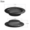2 Pack - 4.5" Top / 3" Basket - Black