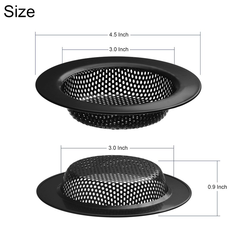 2 Pack - 4.5" Top / 3" Basket - Black
