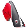 Craftsman Golf Black Synthetic Leather Shark Golf Blade Putter Cover