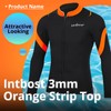 INTBOSS Wetsuit Top Men,3mm Mens Wetsuit Top Long Sleeve Wetsuit