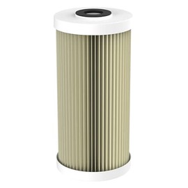 Pentair Pentek ECP5-BB Sediment Water Filter, 10-Inch, Whole House Heavy Duty Pleated Cellulose Polyester Replacement Cartridge, 10" x 4.5", White End-Cap, 5 Micron