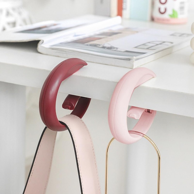 WeddHuis Table Handbag Holder Hook Foldable Non-Slip Bag Hook Holder