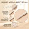 400Pcs White Eyelash Extensions Micro Applicator Brushes