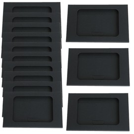 Granmagazz 30pcs Window Velvet Box Invitation Envelopes Postcard Paper Card Case Money Envelopes for Cash Double Window Envelopes Paper Envelope Box Envelope Case Kraft Paper Envelope Packaging Box