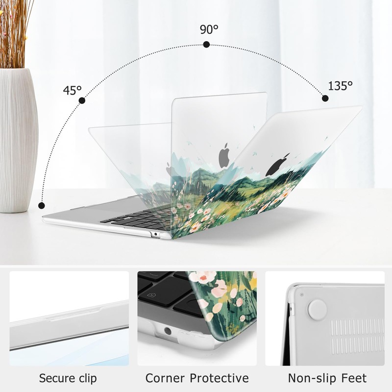 MOSISO Compatible with MacBook Air 13 inch Case 2025 2024