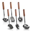 Stainless Steel Mirror Polished Kitchen Utensils Set - 6pcs Cooking