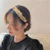 Guqqeuc Bridal Headband Leaf Hairbands for Women Girls Wedding Headpieces
