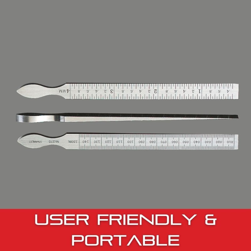 Starrett Taper Gage for Measuring Hole and Slot Sizes -