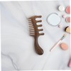 Beavorty Wooden Scalp Brush 3pcs Set Wide Tooth Wooden Comb