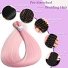 Pink Braiding Hair Pre Stretched 26 Inch 3 Packs