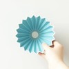 ORIGAMI Origami Dripper Medium Turquoise for 2-4 People, Boxed, Engraved,