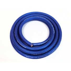 KnuKonceptz Bassik 1/0 Gauge AWG Primary Automotive Battery Power/Ground Wire Cable - Blue 20 Feet