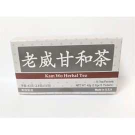 Kam Wo Herbal Tea hydrate the body & Promote General Well-being 15 Bags Made in USA