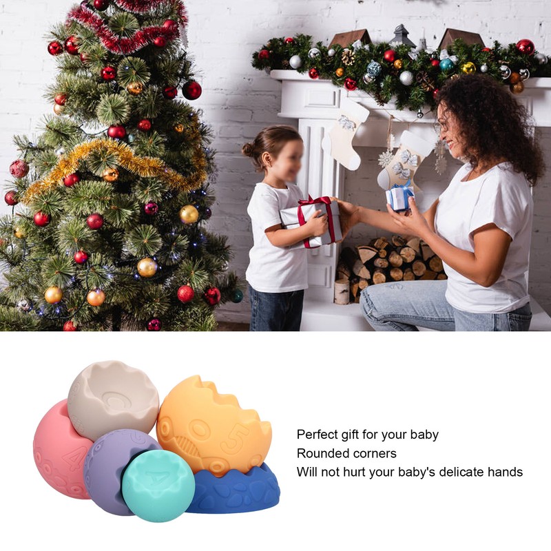 Stacking Ball Toy Portable Cute Elegant Baby Stacking Building Blocks