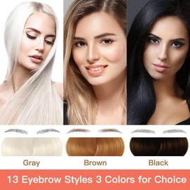 Eyebrow Tattoo Stickers 84 Pairs, 8 Sheets Eyebrow Temporary Tattoo Peel Off Sticker Waterproof 6D Hair-Like False Instant Transfer False Brows