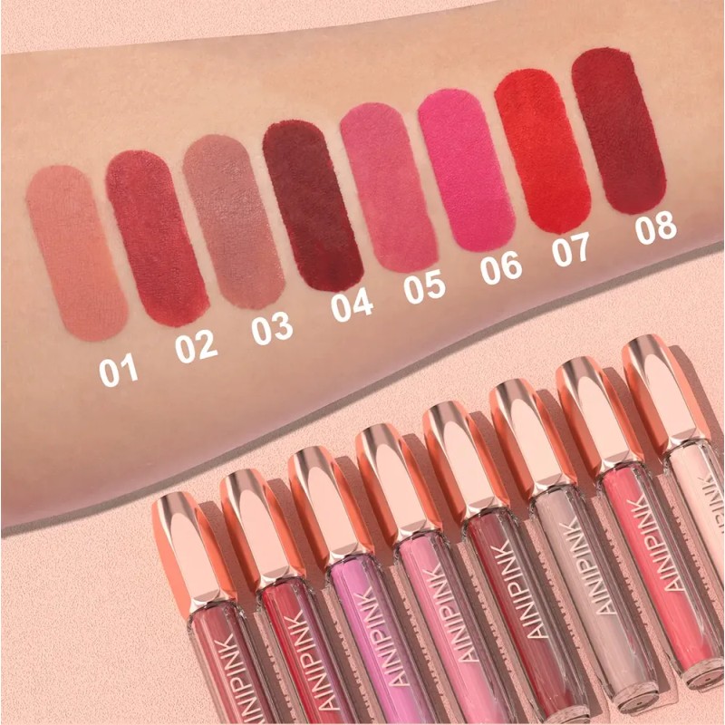 [hzp] Set De 8 Brillos Labiales Antiadherentes .
