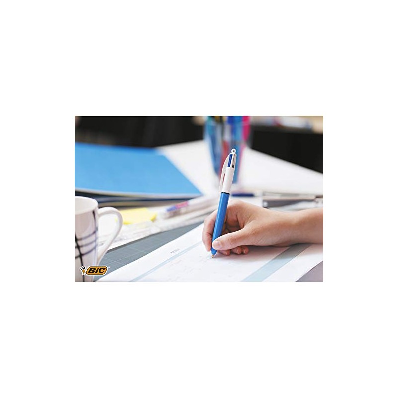 BIC 4 Colours Original Retractable Ballpoint Pens with Four Colours
