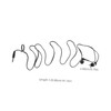 TEHAUX 50pcs Portable Cartoon Earphones Wired in Ear Headphones with