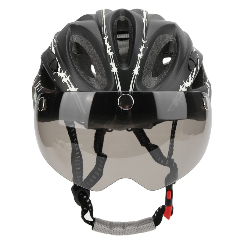 Magnetic Suction Protective Helmet with Goggles/Light for Mountain Bike Road
