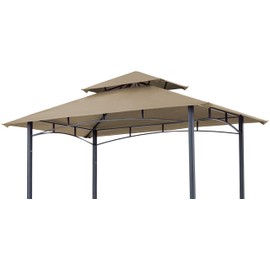 SCOCANOPY Replacement Canopy Grill BBQ Gazebo Roof Top, for Gazebo Model L-GZ238PST-11 Only